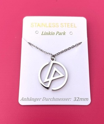 Halskette Linkin Park ähnlich, Kette und Anhänger, 2,1 x 500mm, in OVP
