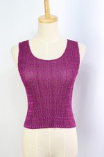 PLEATS PLEASE Purple Sleeveless Top Vest 070 9240