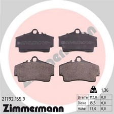 1x Zimmermann 21792.155.9 Bremsbelagsatz für PORSCHE 911 BOXSTER CAYMAN 987 986