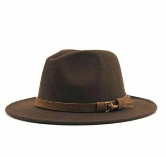 Sombrero Fedora Clásico Ala Ancha Gorra Gángster Hombres Mujeres De Colección Trilby Sombreros de Panamá
