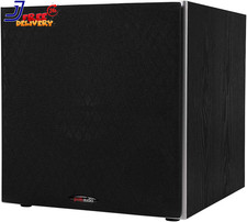 Polk PSW10 10" Powered Subwoofer Compact Big Bass Easy Setup 100 Watts