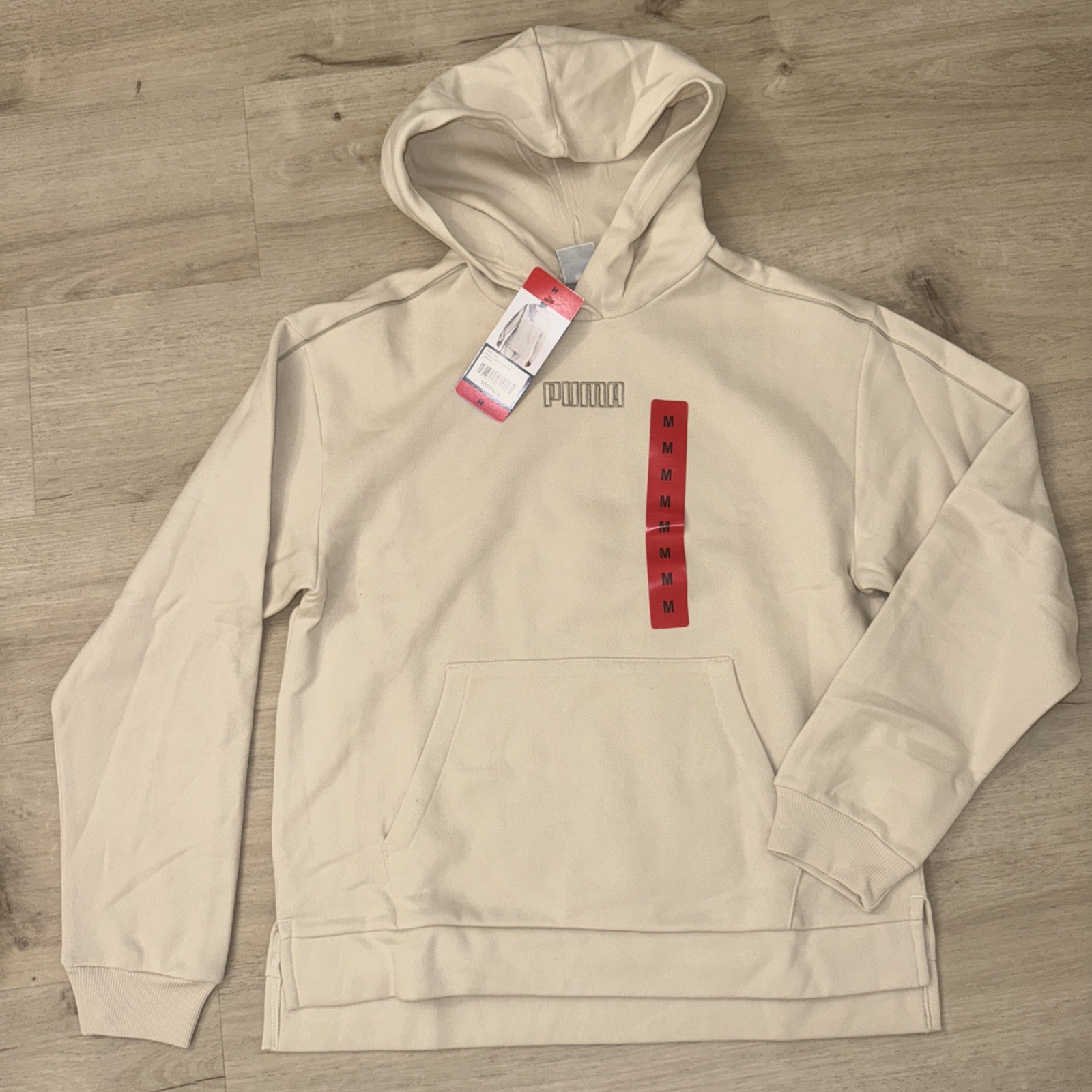 Puma Women’s Hoodie Cream White Fleece Sweater Jogger Sweats Pants 8-10 M Set