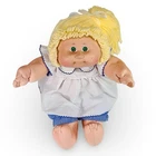 Vintage 1982 Cabbage Patch Kids Coleco Doll Blonde Yarn Hair Green Eyes