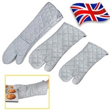 Extra Long Oven Glove Mitts Heat Resistant Professional Flame Heat Proof Oven