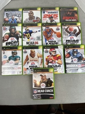 Xbox XBox Live Games Lot of 13 Football Baseball Basketball NCAA NBA Madden