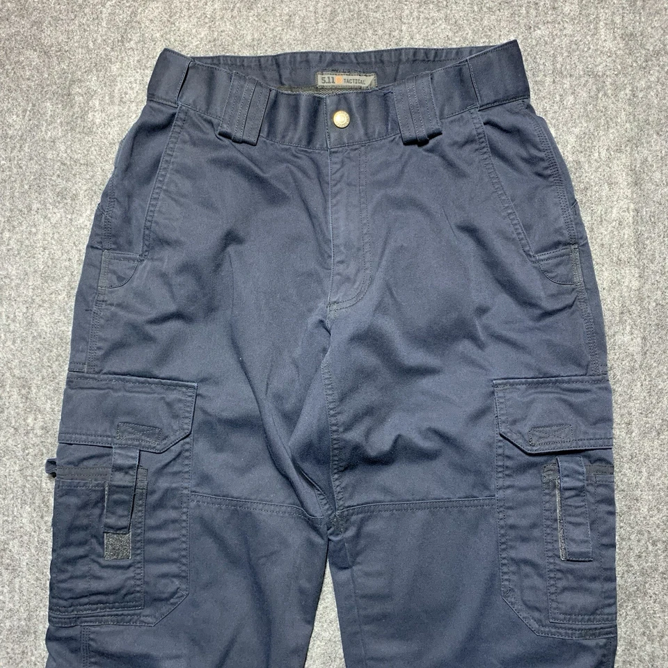 5.11 Tactical Taclite EMS Cargo Pants Men’s 30x30 Navy Blue Straight Leg 74310 - Image 2 of 4