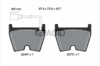 Pagid Bremsbelagsatz Scheibenbremse T2581N FüR Audi Q3 8UB 8UG A3 Sportback 8YA