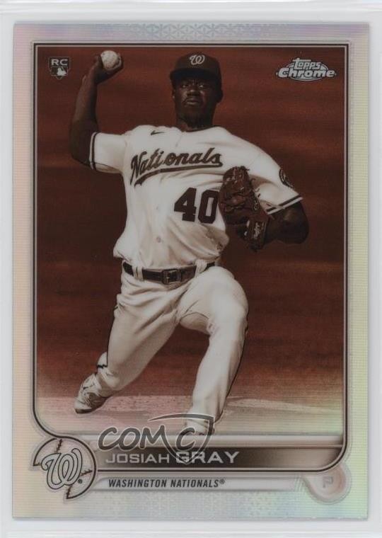 2022 Topps Chrome Sepia Refractor Josiah Gray #160 Rookie RC lw9