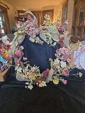 pink flower wreath