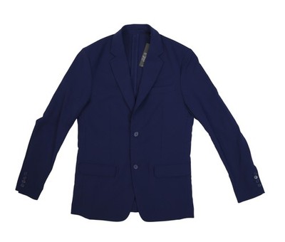Tailored Athlete Suit Jacket Mens 38R Blue Tech Stretch 2 Button Notch Lapel