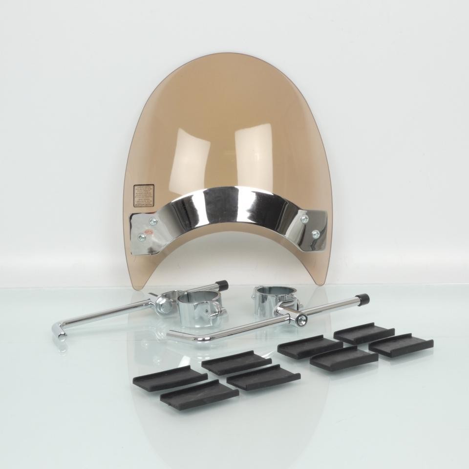 Bulle moto Puig Roadster fumé marron clair aux finitions premium
