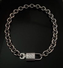 Authentic Louis Vuitton Silver Padlock Lock K...
