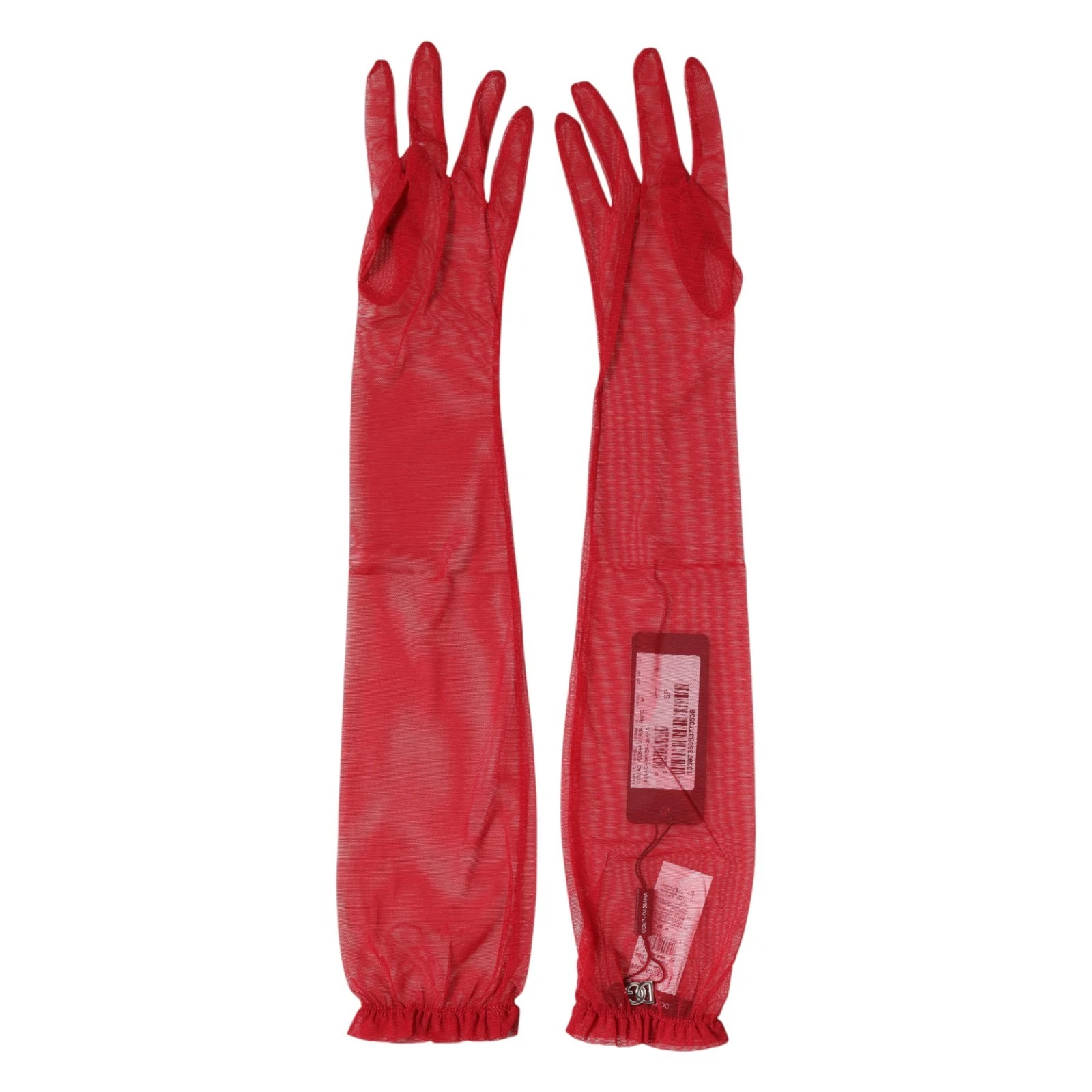 DOLCE & GABBANA Gloves Red Acetate Sheer Elbow Length Mitten 7.5 / M RRP 530usd
Opens in a new windo
