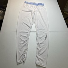 Dr. Skin Compression Leggings in White W Blue Waist Size medium