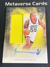 2024-25 Panini Origins Armando Bacot Auto Jersey RC Rookie