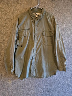 Vintage Cedar Key Vented Fishing Shirt 2XL Outdoor Utility