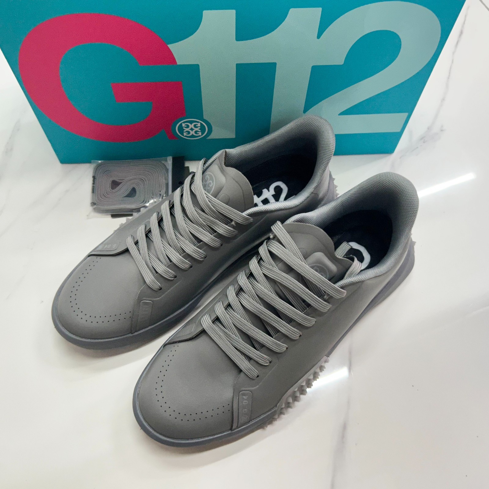 G/FORE Men's Golf Sneakers G.112 Golf Shoes Charcoal Drip US 10-12 New with Box