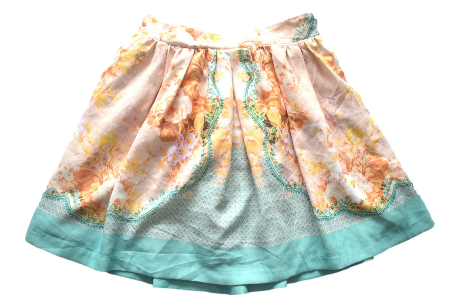 Vintage 90s Mini Skirt Patterned Retro Indie Boho 8 image 2