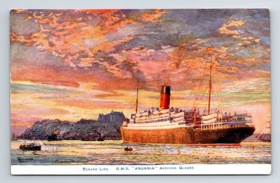 Versand: White Star Line, R.M.S. Andania Ankunft in Quebec. Odin Rosenvinge.