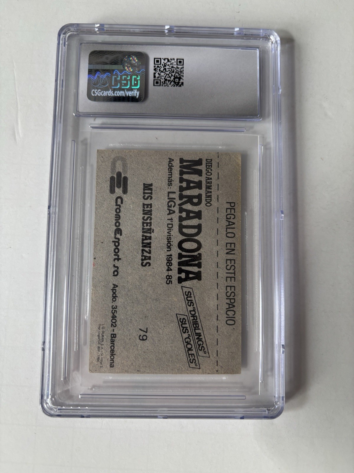 1984 Diego Maradona Cromo Esport CSG