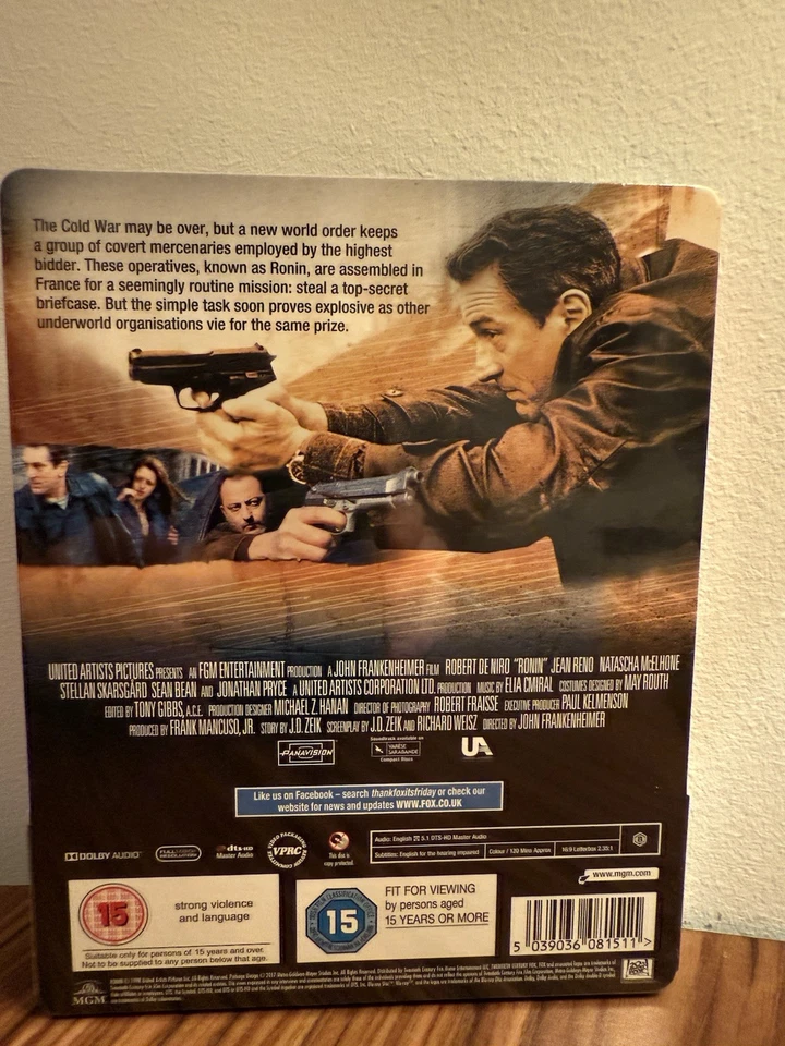 Ronin - OOP Steel book Blu-ray - Sealed With FREE UK P&P - Image 2 of 2