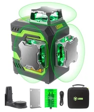 LG-3D Laser Level Self Leveling 3x360°, 3D Green Beam Cross Line Laser