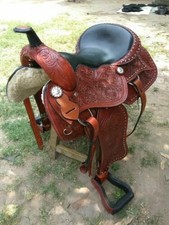 Western Leather Saddle Size 14 inch to 18 inch