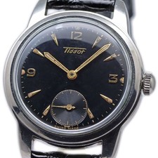 Orologio manuale Tissot anni 50 piccoli secondi 33 mm cinturino in pelle...