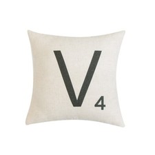 Letter-V4 With Polyester Insert Pillow