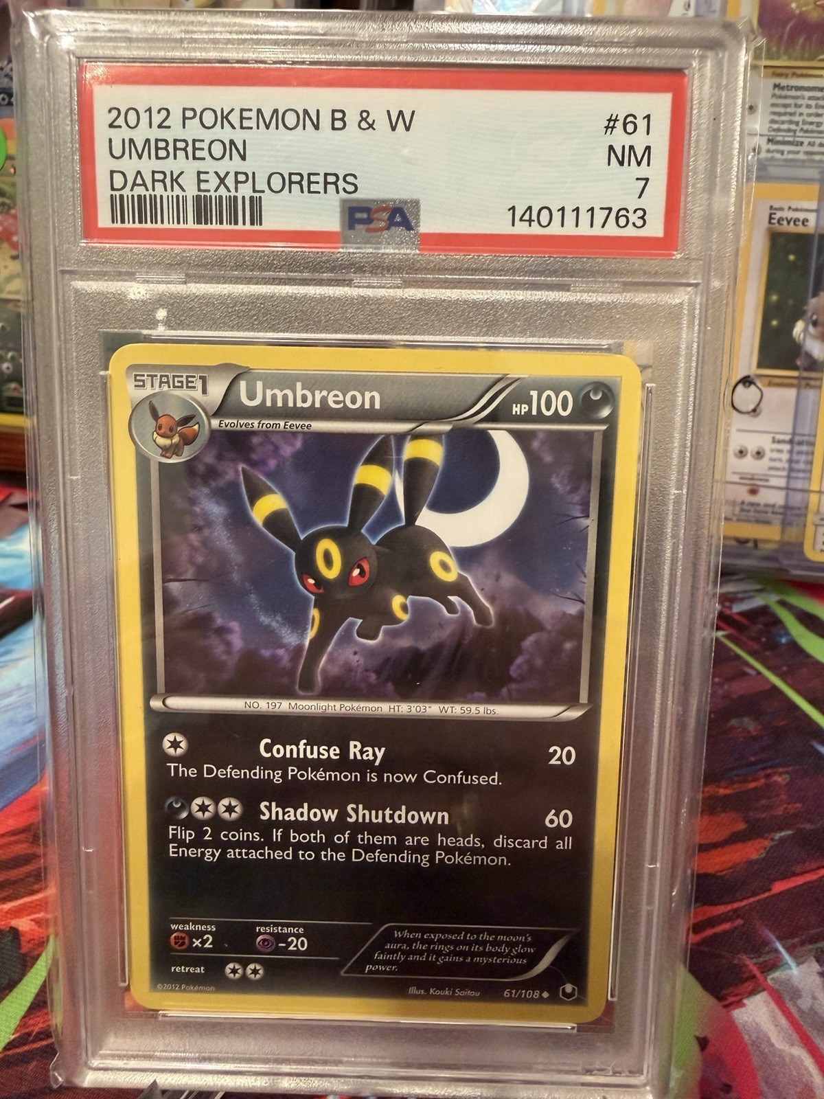 2012 Pokemon B&W Umbreon Dark Explorers #61 LOW POP 32