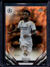 2023-24 Topps Chrome Sapphire UEFA Vini Jr. Orange #/25 Real Madrid