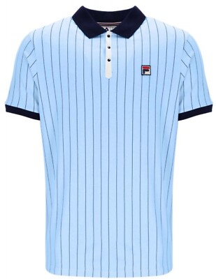 Fila Bjorn Borg BB1 Polo - Ikonisches Tennishemd - Himmelblau - Man City Farben