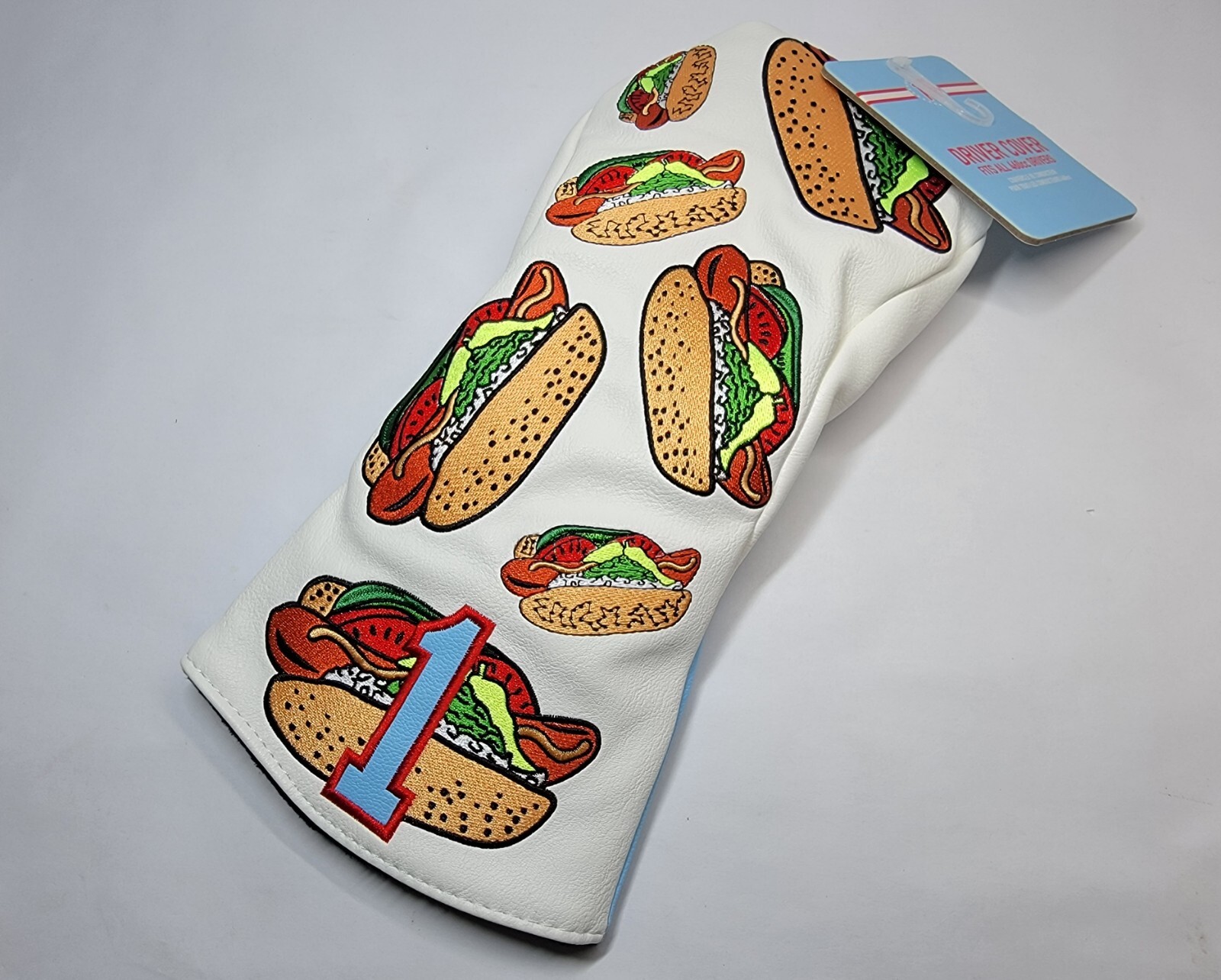 Brand New Barstool Chicago Hotdog Dancing Embroidered Logo Driver Golf