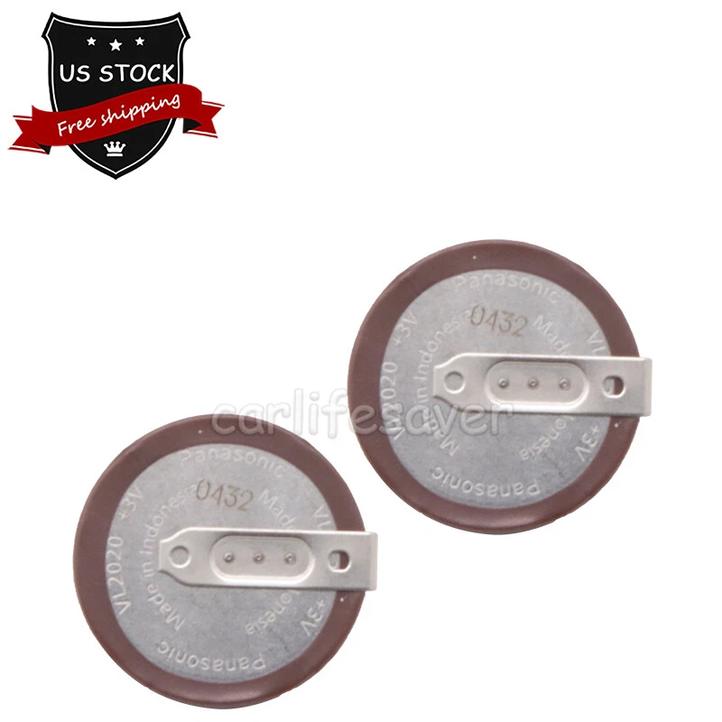 2PCS VL2020 Rechargeable Batteries fit Remote Key Fob For BMW Z4 M5 180 degree Foto 4 de 4