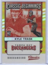 KYLE TRASK 2021 PANINI CLASSICS CLASSIC BEGINNINGS GOLD PRIZM ROOKIE RC #D 20/75