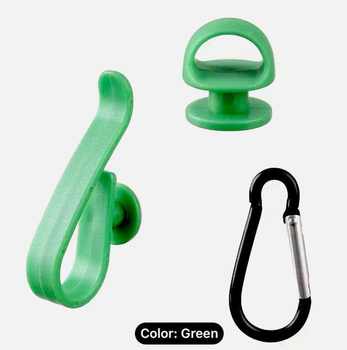 Bogg Bag Green Hooks and Key Holder 3 pcs Accessories Bagg Bag Charm Cup Hanger