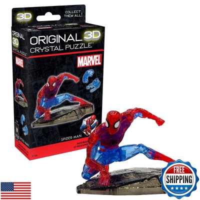 BePuzzled, Marvel Spider-Man Super Hero Original 3D Crystal Puzzle, for Puzzl