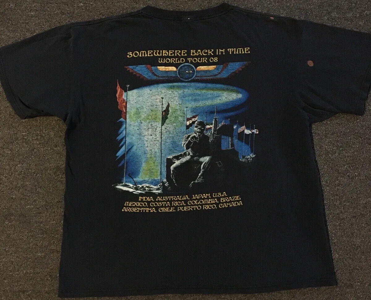 Iron Maiden — Somewhere Back in Time vintage concert t-shirt