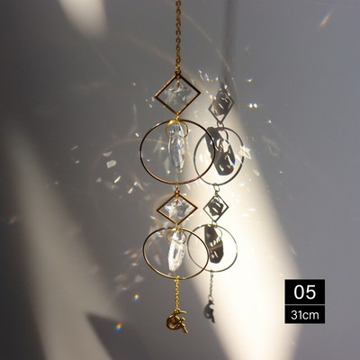 Crystal Wind Pendant Handmade Sun Catcher Light Catcher Handmade DIY DecorCW$j