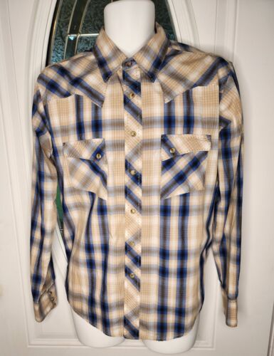 Wrangler Shirt Mens Large Multicolor Plaid Long S… - image 1
