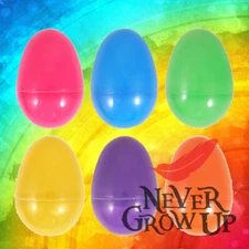 Coloured Easter Chick Empty Filler Eggs Capsules Fill With Surprise Egg Hunt