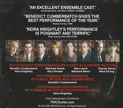 THE IMITATION GAME screener BENEDICT CUMBERBATCH KEIRA KNIGHTLEY