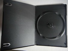 Black Single DVD Slim Cases with Wrap around Sleeves. 10 or 25 pc