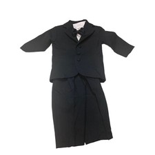 Boys Black Tuxedo Suit Bow Tie 6M