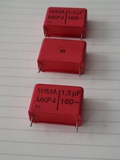 Wima MKP4 1.5uF 160VDC 10 Capacitors, 3pcs