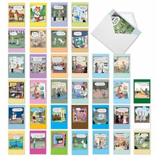 36 Asst'd Set Funny Everyday Greeting Cards w/ 5x7" Env. - A Coverly Combo