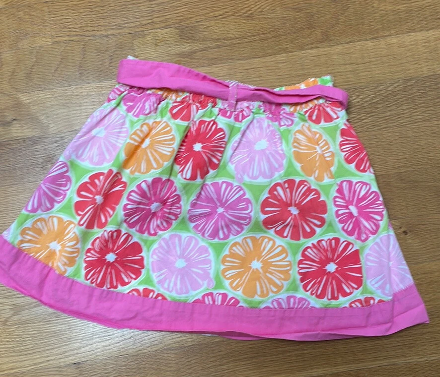 Falda rosa Lilly Pulitzer etiqueta blanca niñas talla 6X estampado sandía Foto 3 de 4