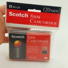 NEW SEALED SCOTCH 8mm P6-120 Camcorder Cassette 120 Minutes