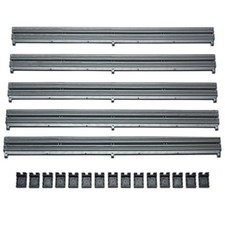 Scalextric Sport 1:32 Track - C8212 Grey Barriers x 5 & Clips x 15