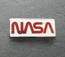 NASA SPACE AGENCY ASTRONAUT WHITE LAPEL PIN BADGE 1.25 National Aeronautics